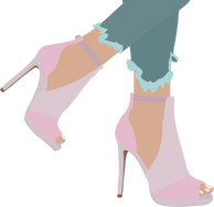 Pink Heels Illustration